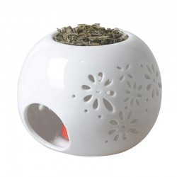 Ceramic Tea Light Holder & Wax Warmer, Round