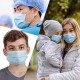 100Pcs Disposable Three-Layer Masks Blue