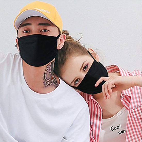 3Pcs Fashsion Cotton Face Masks For Dust At Outdoor