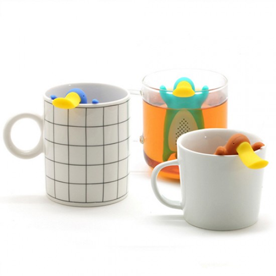 Silica Gel Tea infuser|Creative Platypus Shape Filter Tool