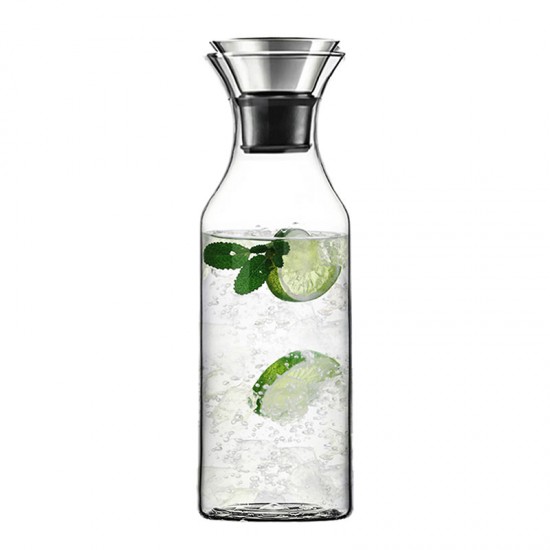 Glass Carafe Water Pithcer With Flip-Top Lid 800ml/27oz