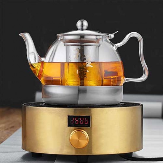 Stovetop Safe Glass Teapot Heat Resistant 1000ml/27oz