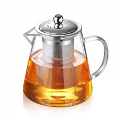 Round Heat Resistant Glass Teapot 950ml/32oz