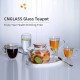 Heat Resistant Glass Teapot Stovetop Safe 1200ml/41oz