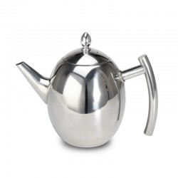 Stainless Steel Teapot With Infuser For Loose Tea And Tea Bags 1200ml/41oz